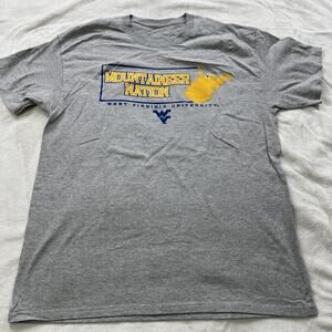 Captivating West Virginia‎ University Mountaineers Nation TShirt Mens Large Gray